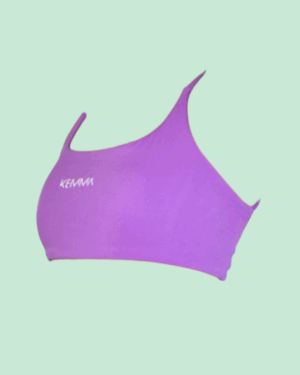 Top morado Cruzado tirantes finos